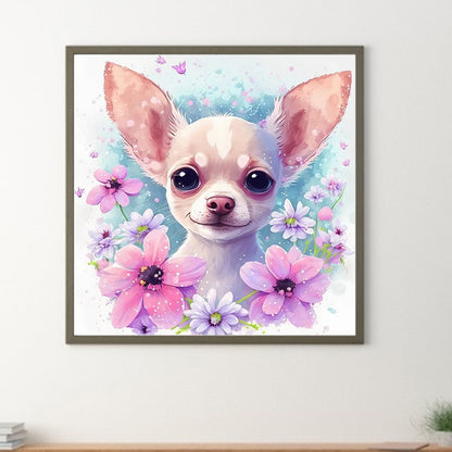 Chihuahua - Full Round Drill Diamond Painting 30*30CM