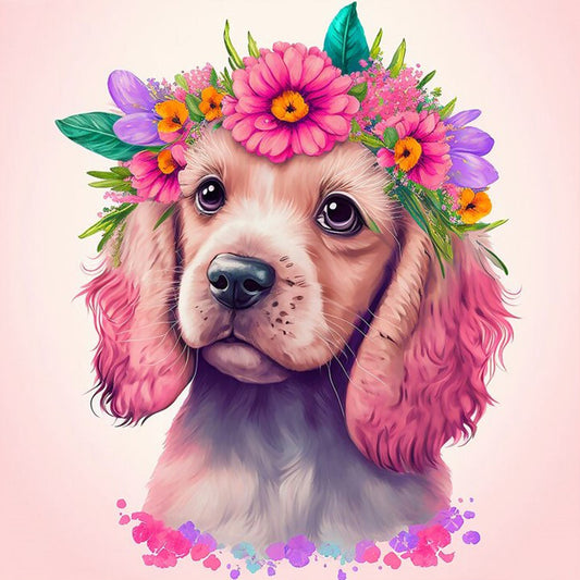 Golden Retriever - Full Round Drill Diamond Painting 30*30CM