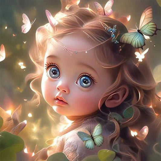 Elf Baby - Full Round Drill Diamond Painting 30*30CM