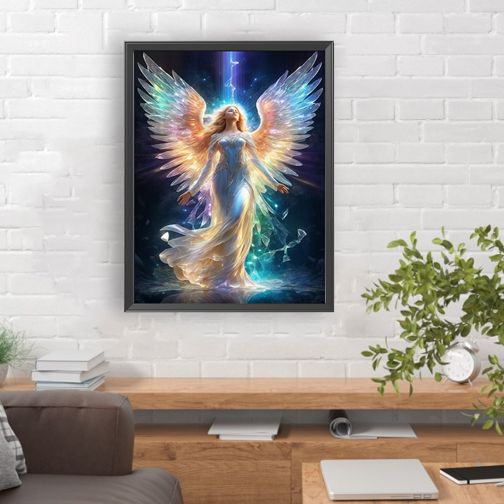 Winged Angel - Full Round Drill Diamond Painting 30*40CM