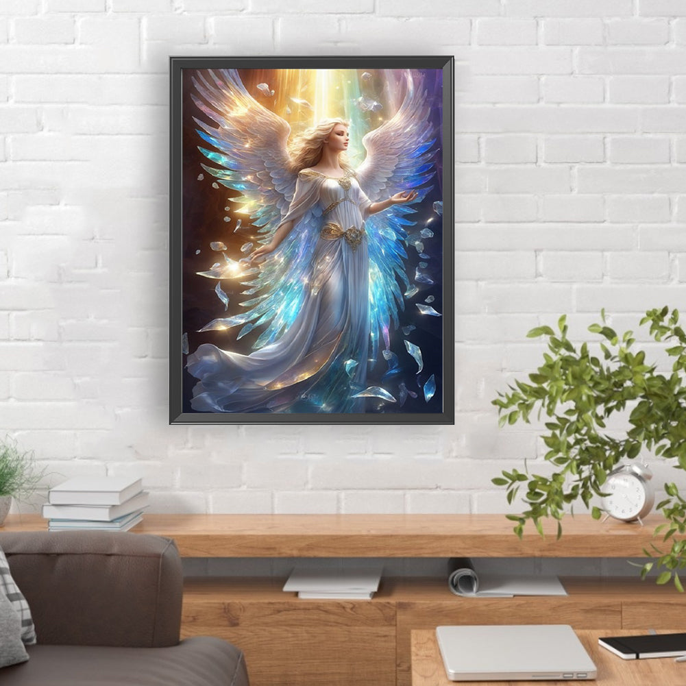 Winged Angel - Full Round Drill Diamond Painting 30*40CM