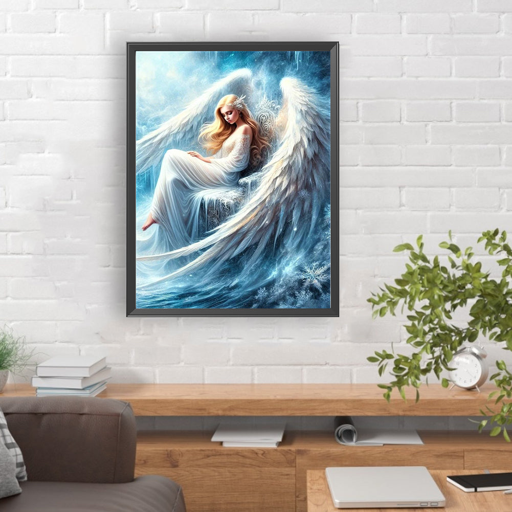 Winged Angel - Full Round Drill Diamond Painting 30*40CM