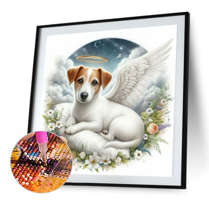 Angel Dog - Full Round Drill Diamond Painting 40*40CM