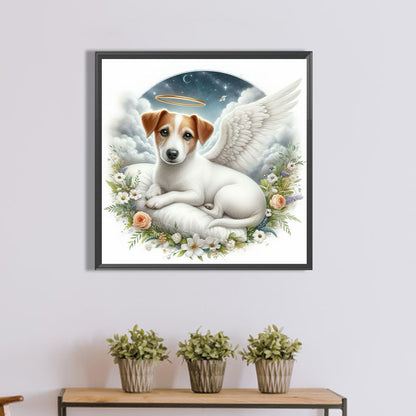 Angel Dog - Full Round Drill Diamond Painting 40*40CM