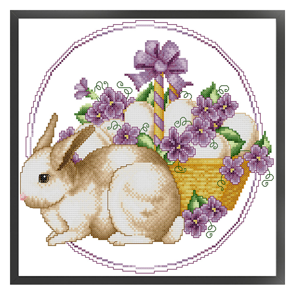 Easter Bunny - 11CT Stamped Cross Stitch 41*39CM(Joy Sunday)