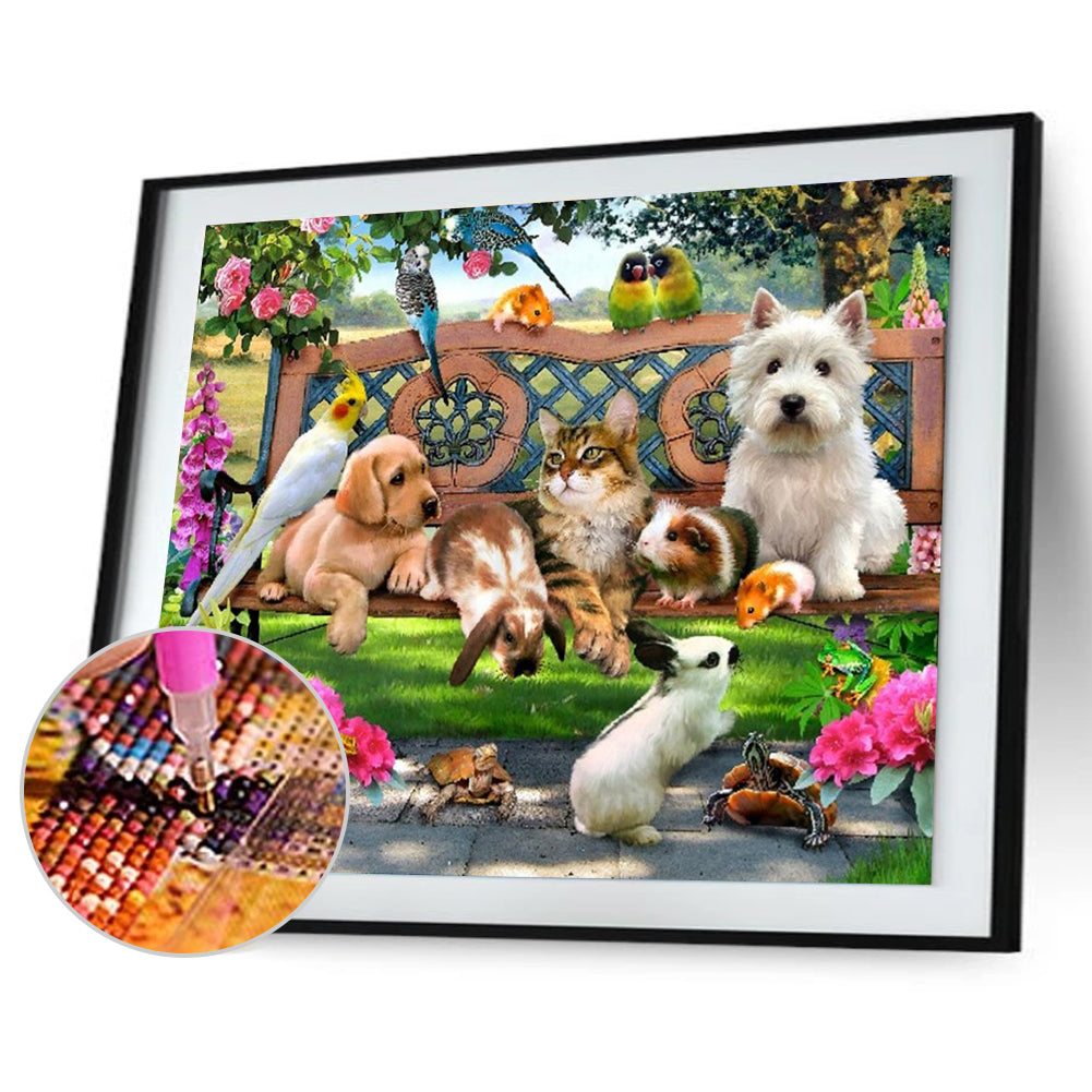 Park - Special Shaped Drill Diamond Painting 40*30CM