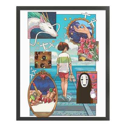 Hayao Miyazaki Animation-Spirited Away - 11CT Stamped Cross Stitch 50*60CM