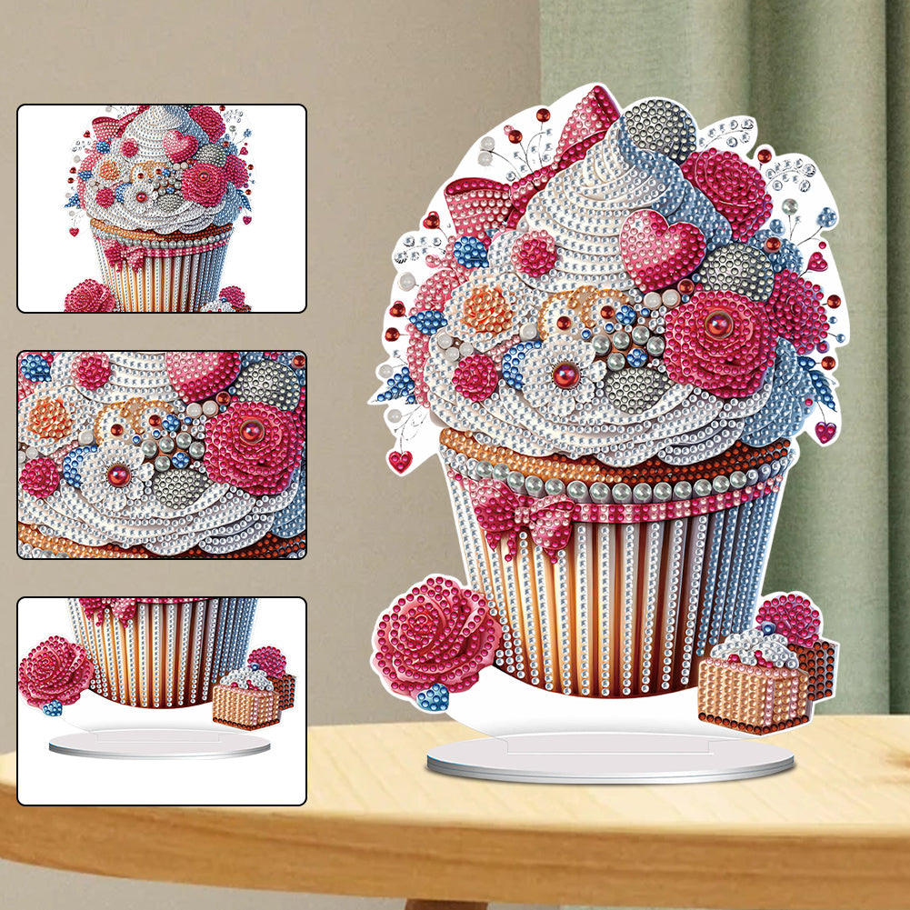 Heart Dessert DIY Diamond Painting Desktop Decoration for Office Desktop Decor