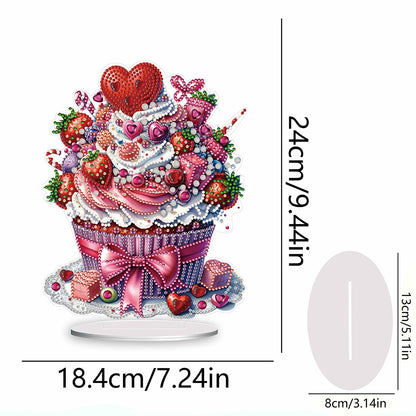 Heart Dessert DIY Diamond Painting Desktop Decoration for Office Desktop Decor