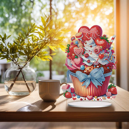 Heart Dessert DIY Diamond Painting Desktop Decoration for Office Desktop Decor