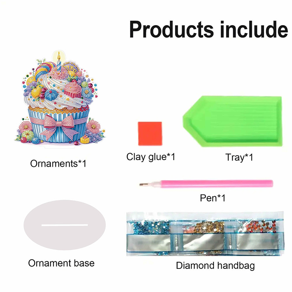 Heart Dessert DIY Diamond Painting Desktop Decoration for Office Desktop Decor