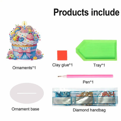 Heart Dessert DIY Diamond Painting Desktop Decoration for Office Desktop Decor