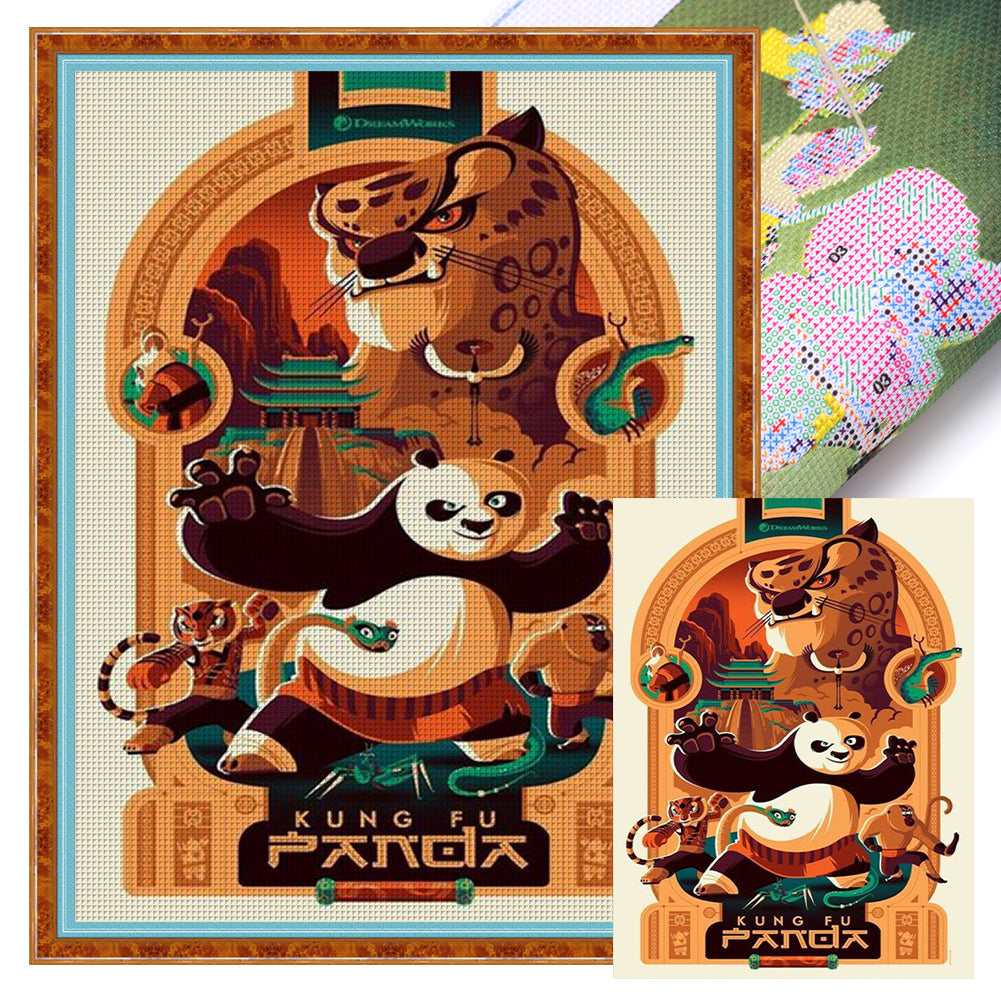 Kungfu Panda - 11CT Stamped Cross Stitch 40*55CM