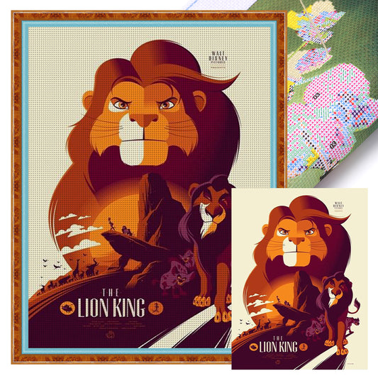 Lion King - 11CT Stamped Cross Stitch 40*55CM