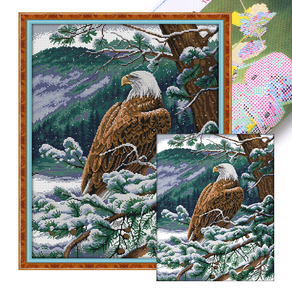 Eagle Looking Out - 11CT Stamped Cross Stitch 55*67CM(Joy Sunday)