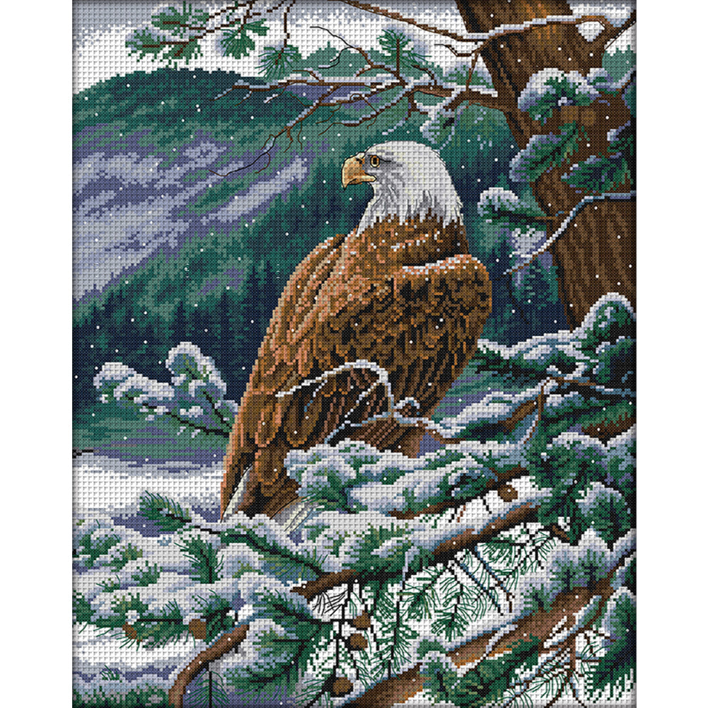 Eagle Looking Out - 11CT Stamped Cross Stitch 55*67CM(Joy Sunday)