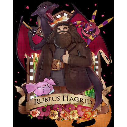 Pok¨¦mon And Hagrid - 11CT Stamped Cross Stitch 50*60CM