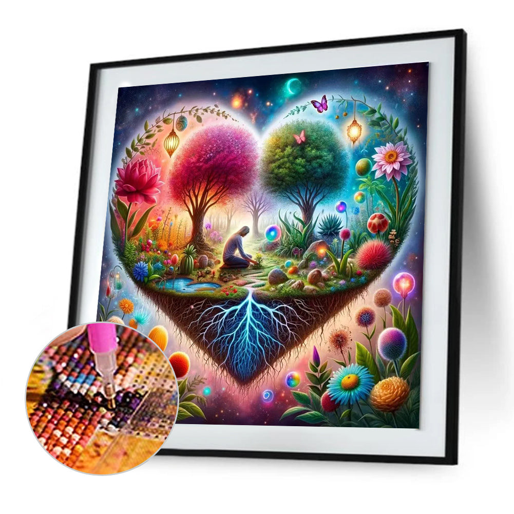 Love Tree Of Life - Full Round Drill Diamond Painting 30*30CM