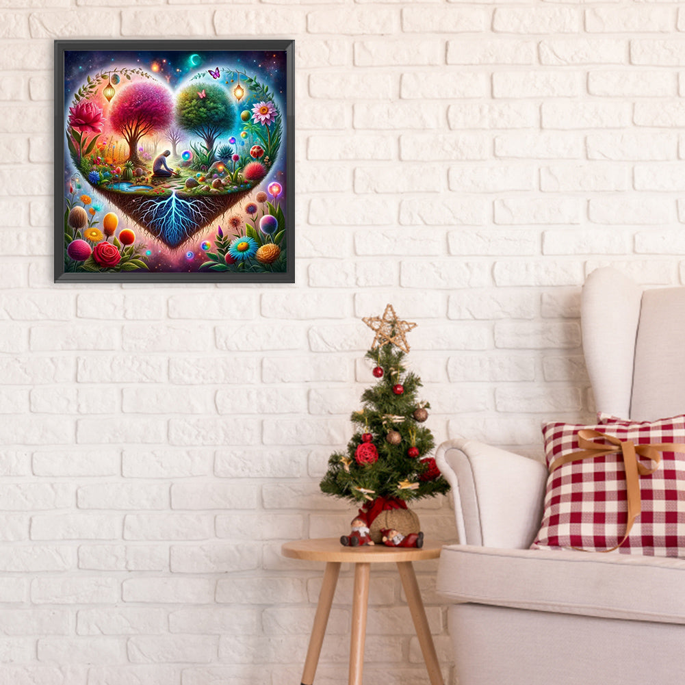 Love Tree Of Life - Full Round Drill Diamond Painting 30*30CM