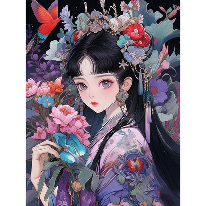 Ancient Style Girl - 11CT Stamped Cross Stitch 50*65CM