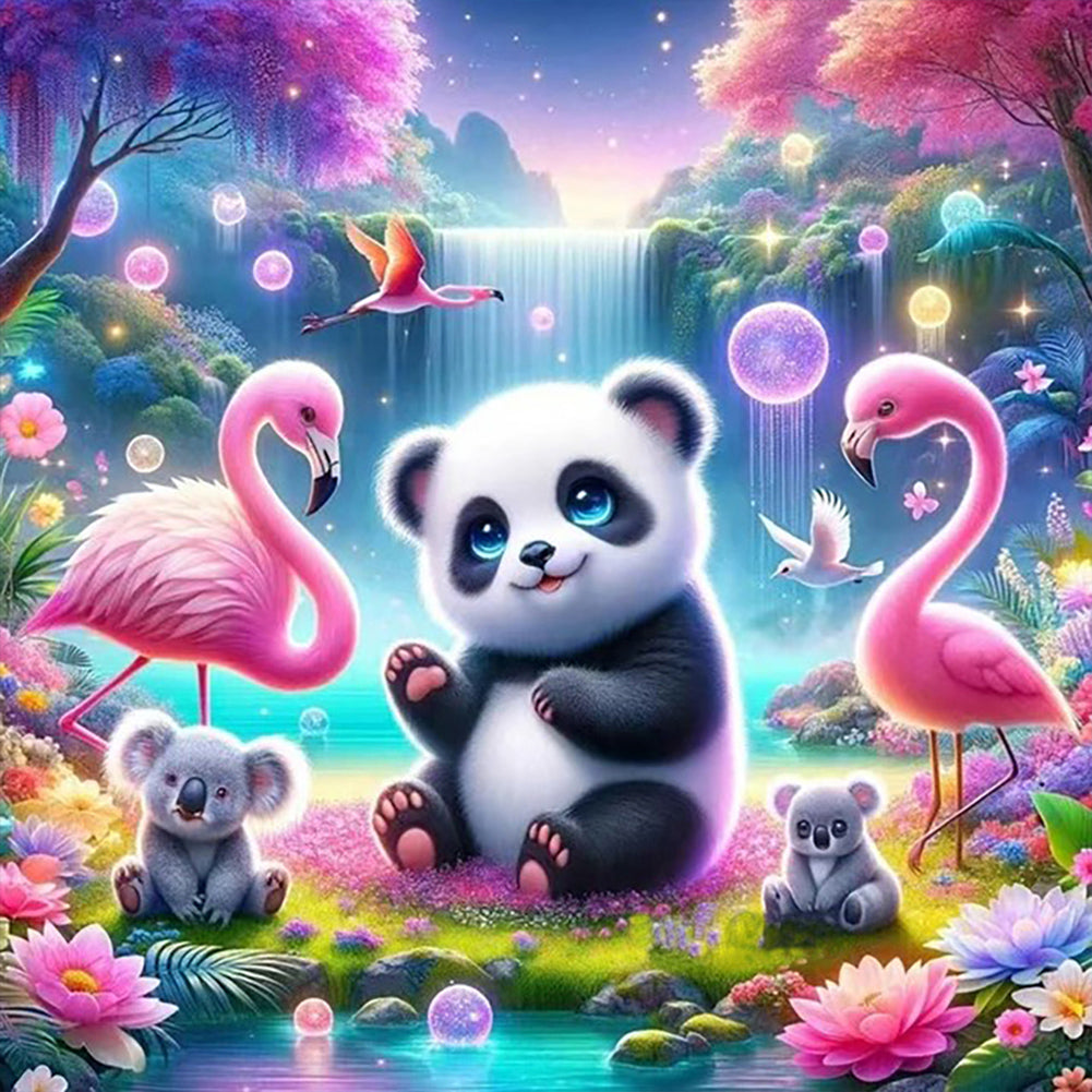 Forest Animal Conference - Full Round Drill Diamond Painting 30*30CM