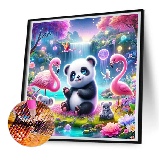 Forest Animal Conference - Full Round Drill Diamond Painting 30*30CM