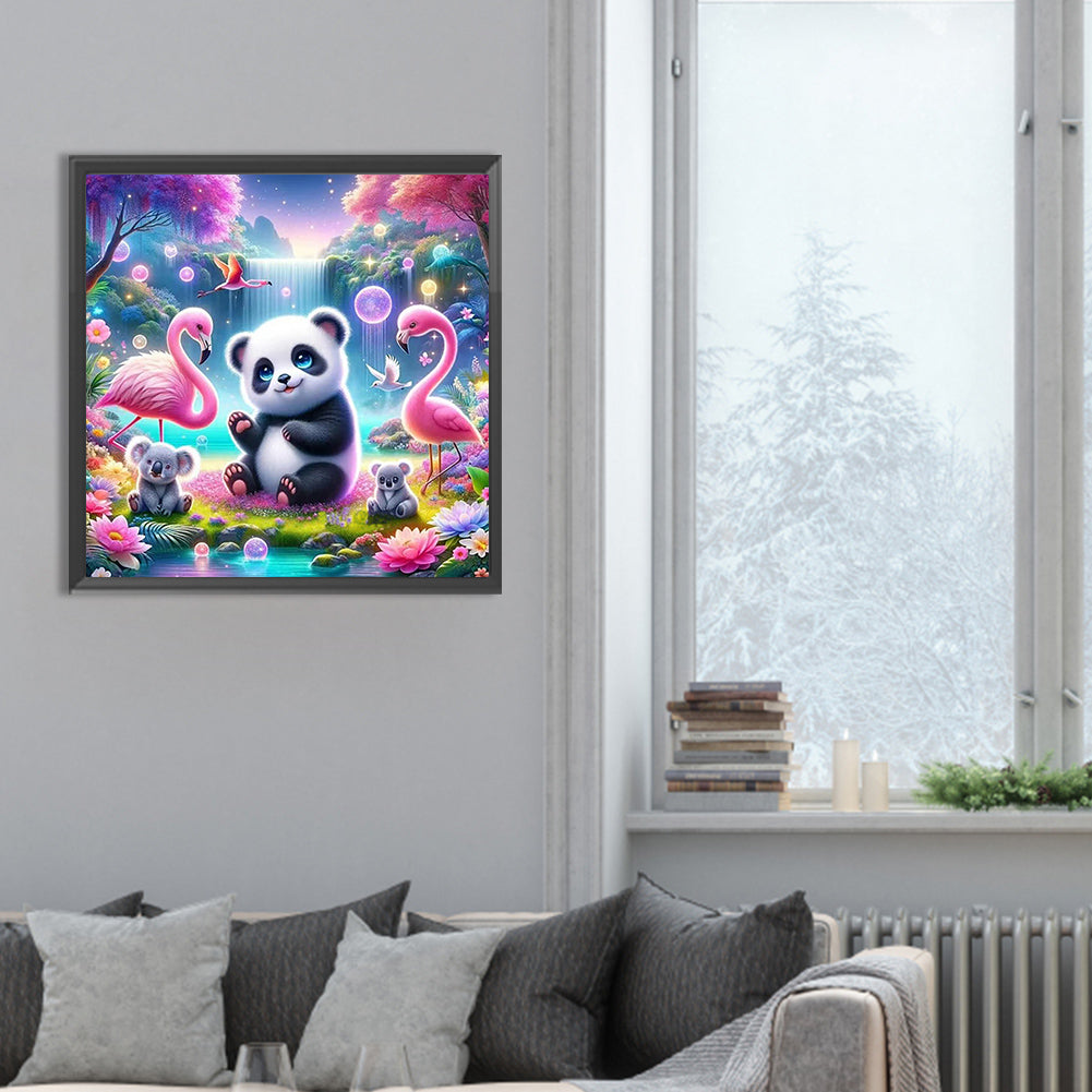 Forest Animal Conference - Full Round Drill Diamond Painting 30*30CM
