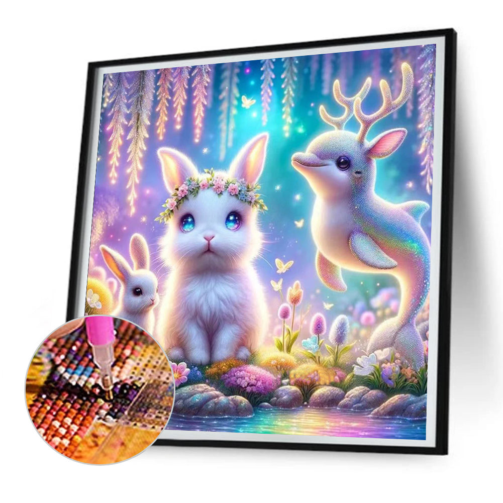 Forest Animal Conference - Full Round Drill Diamond Painting 30*30CM
