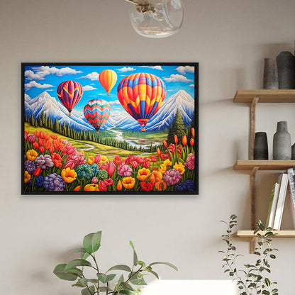 Colorful Flowers - Full Round Drill Diamond Painting 40*30CM