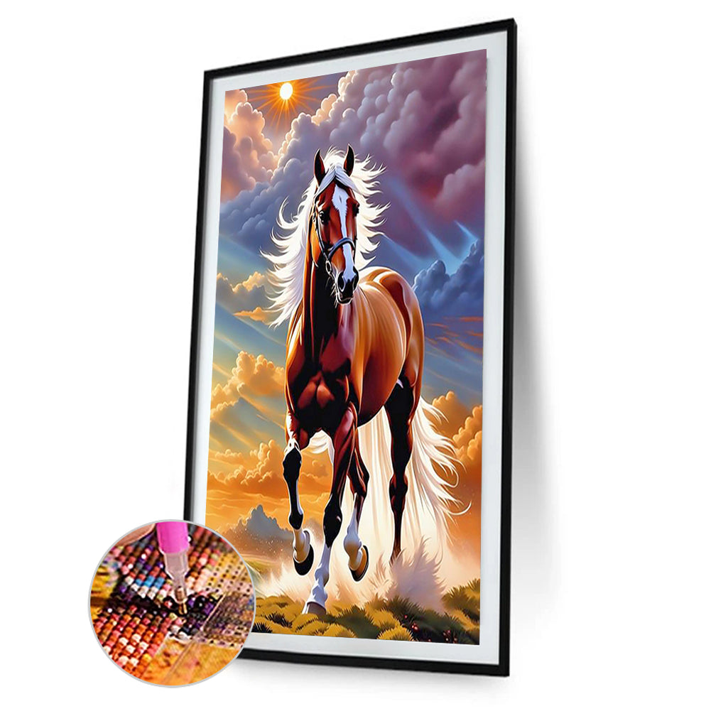 Horse - Full Round Drill Diamond Painting 40*60CM