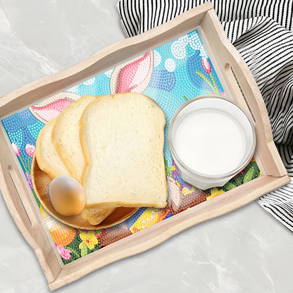 Diamond Painting Nesting Food Trays with Handle for Serving Food (Easter Bunny)