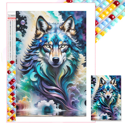 Wolf - Full Square Drill Diamond Painting 40*60CM