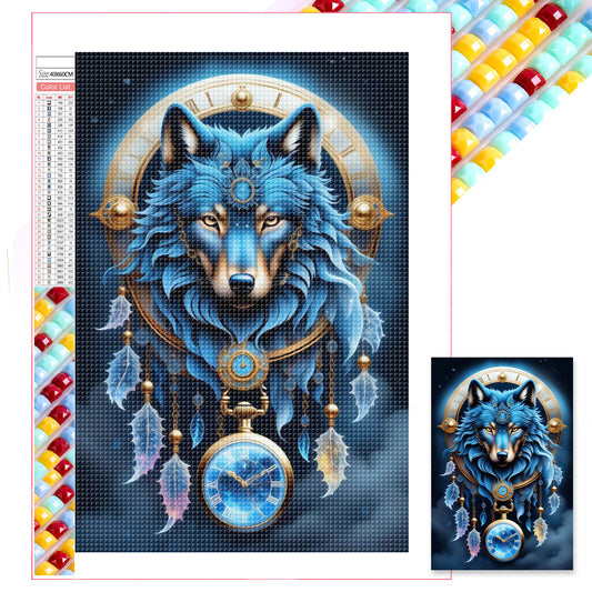 Wolf - Full Square Drill Diamond Painting 40*60CM