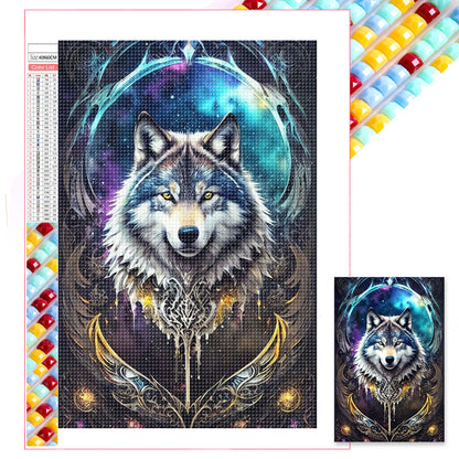 Wolf - Full Square Drill Diamond Painting 40*60CM