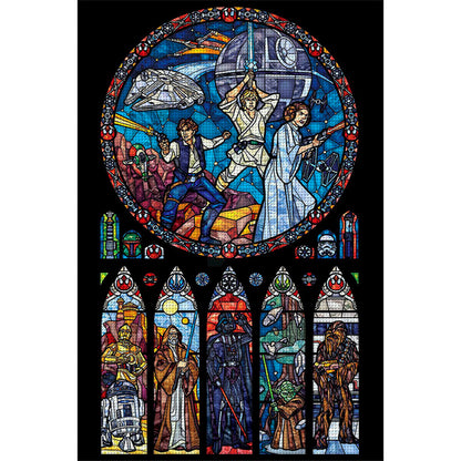 Glass Painting-Star Wars - 11CT Stamped Cross Stitch 50*77CM