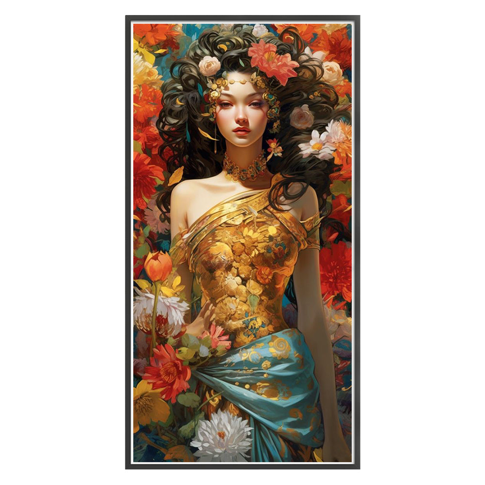 Flowers Classical Beauty - 11CT Stamped Cross Stitch 40*80CM