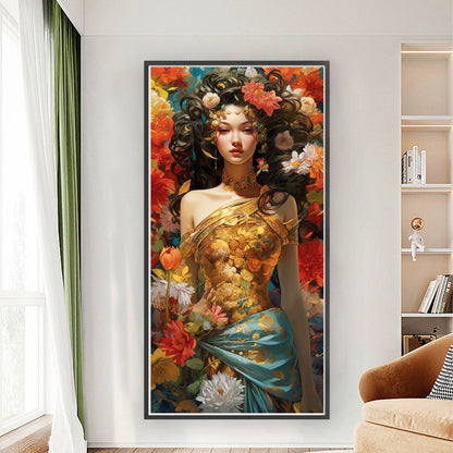 Flowers Classical Beauty - 11CT Stamped Cross Stitch 40*80CM