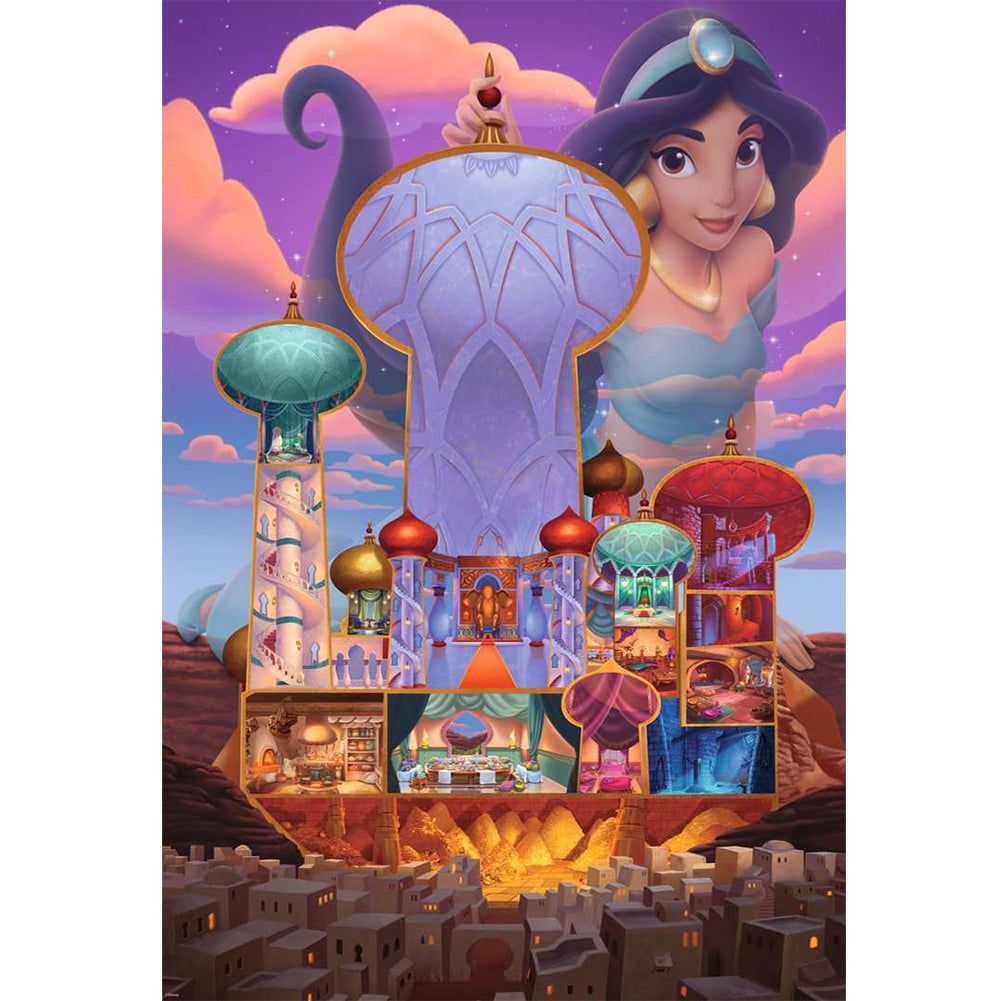 Princess Jasmine - 11CT Stamped Cross Stitch 50*70CM