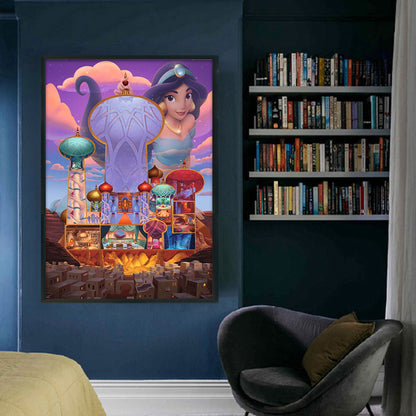 Princess Jasmine - 11CT Stamped Cross Stitch 50*70CM