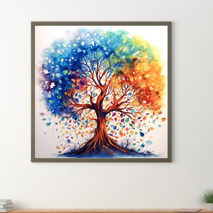 Colorful Tree - Full Round Drill Diamond Painting 30*30CM