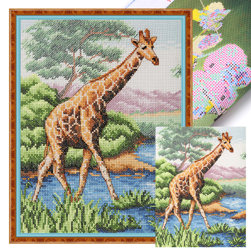 Giraffe - 11CT Stamped Cross Stitch 50*65CM