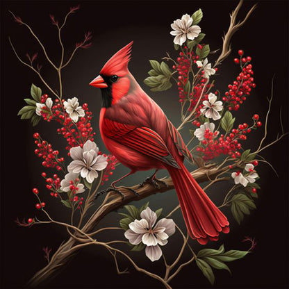 Cardinal - Full Round Drill Diamond Painting 30*30CM