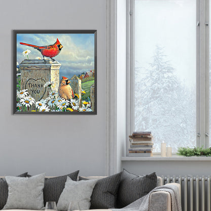 Cardinal - Full Round Drill Diamond Painting 30*30CM
