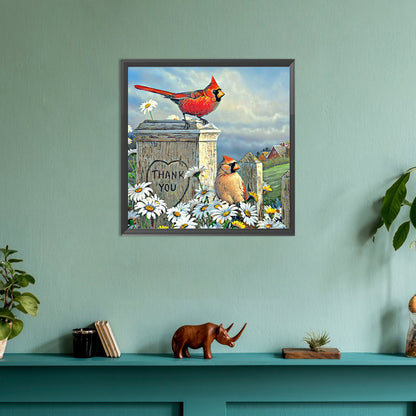 Cardinal - Full Round Drill Diamond Painting 30*30CM