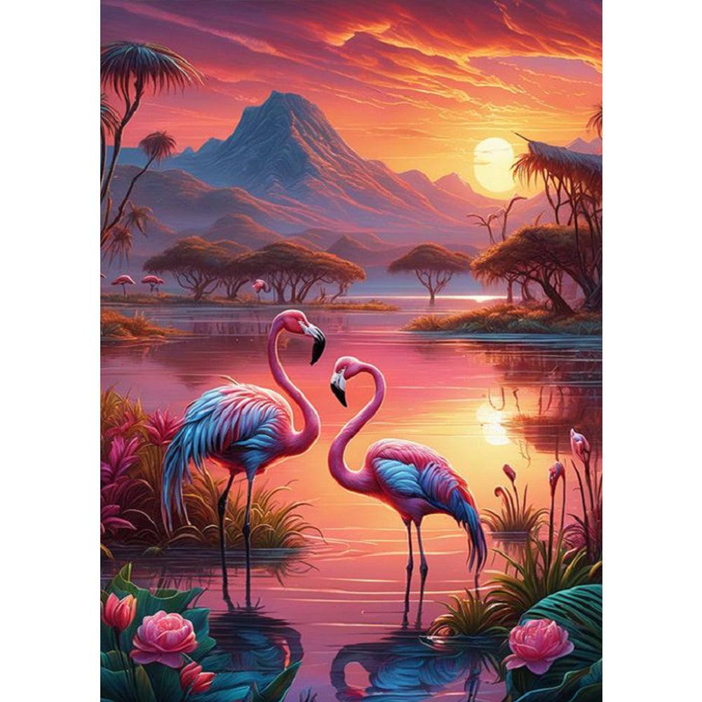 Flamingo - Full Square Drill Diamond Painting 30*40CM