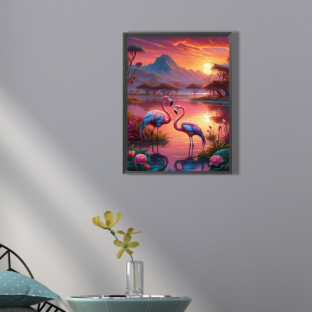 Flamingo - Full Square Drill Diamond Painting 30*40CM