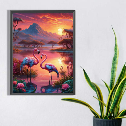 Flamingo - Full Square Drill Diamond Painting 30*40CM