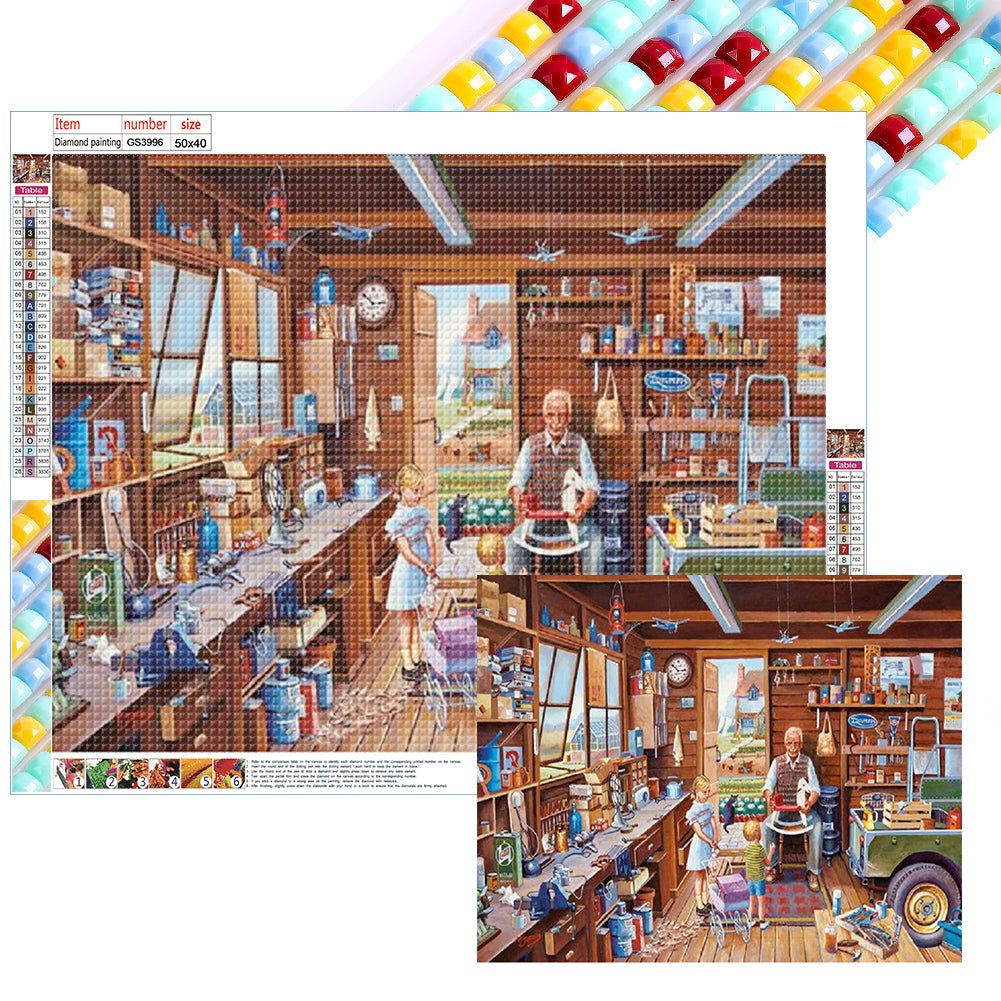 Cozy Tool Room - Full Square Drill Diamond Painting 50*40CM