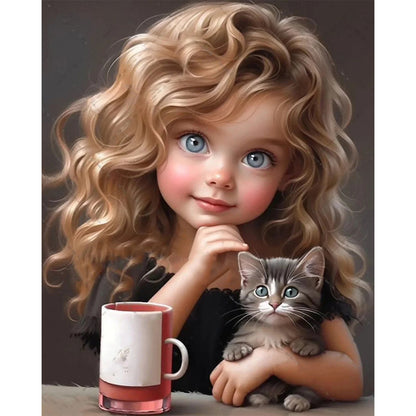 Cute Girl - Full Square Drill Diamond Painting 40*50CM