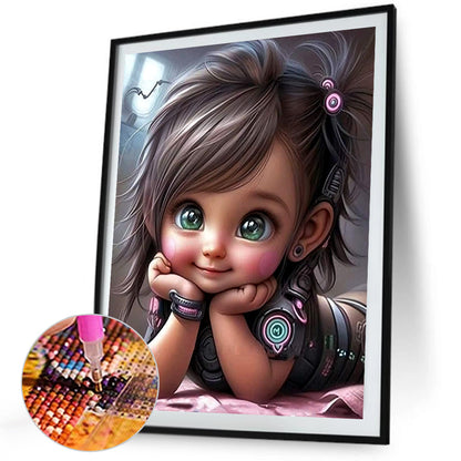 Cute Girl - Full Square Drill Diamond Painting 40*50CM